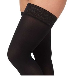 Bas de contention Femme Mediven 30 Elegance par Medi - Zoom Jambe - Coloris Noir