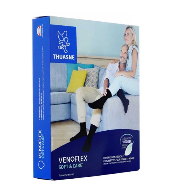 Chaussettes de contention mixtes Venoflex Soft & Care Classe 2 par Thuasne