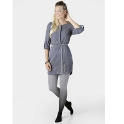 Collant de contention Femme Attractive classe 3 par Juzo - Dip Dye Graphite - Porté