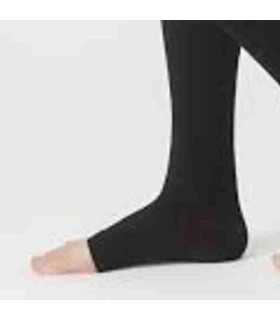 Collant de contention Femme Soft classe 3 par Juzo - Coloris Noir en pieds ouverts