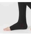 Collant de contention Femme Soft classe 2 par Juzo - Coloris Noir en pieds ouverts