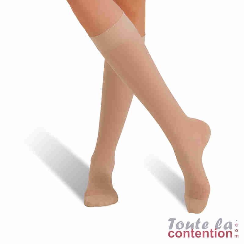 Chaussettes de contention Femme Voilisim Jarfix Classe 2 par Radiante - Coloris Nude Chaussettes de contention Femme Voilisim Jarfix Classe 2 par Radiante - Coloris Nude