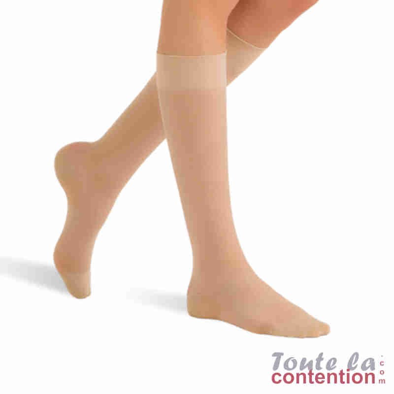 Chaussettes de contention Femme Voilisim Jarfix Classe 2 par Radiante - Coloris Naturel