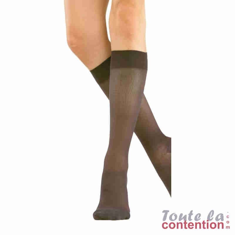 Chaussettes de contention Femme Microvoile Jarfix Classe 2 par Radiante - Coloris Chocolat Chaussettes de contention Femme Microvoile Jarfix Classe 2 par Radiante - Coloris Chocolat