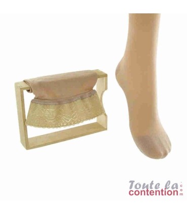 Bas de contention Femme Microvoile Basfix Classe 2 par Radiante - Coloris Chair