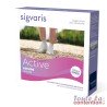 Chaussettes de contention Femme Active Loisirs Bambou classe 2 Sigvaris - Packaging
