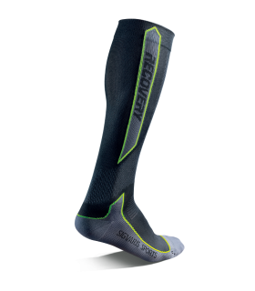 Chaussettes de compression sportive Recovery2 de Sigvaris. Coloris Green