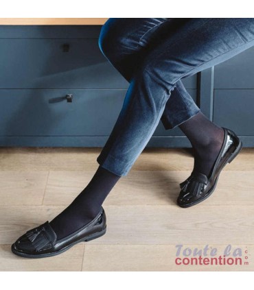 Chaussettes de contention Femme Expert Classe 3 par Sigvaris - Coloris Noir