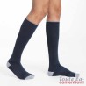 Chaussettes de contention Homme Styles Colors classe 2 par Sigvaris - Coloris Bleu et Gris clair