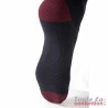 Chaussettes de contention Homme Styles Colors classe 2 par Sigvaris - Coloris Noir et Aubergine - Semelle