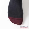 Chaussettes de contention Homme Styles Colors classe 2 par Sigvaris - Coloris Noir et Aubergine - Pointe