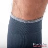 Chaussettes de contention Homme Styles Colors classe 2 par Sigvaris - Coloris Bleu et Gris clair - Revers