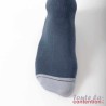 Chaussettes de contention Homme Styles Colors classe 2 par Sigvaris - Coloris Bleu et Gris clair - Pointe