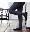 Chaussettes de contention Homme Styles Motifs Rayures classe 2 par Sigvaris - Coloris Ardoise - Photo