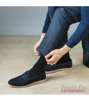 Chaussettes de contention Homme Expert Classe 3 par Sigvaris - Coloris Noir