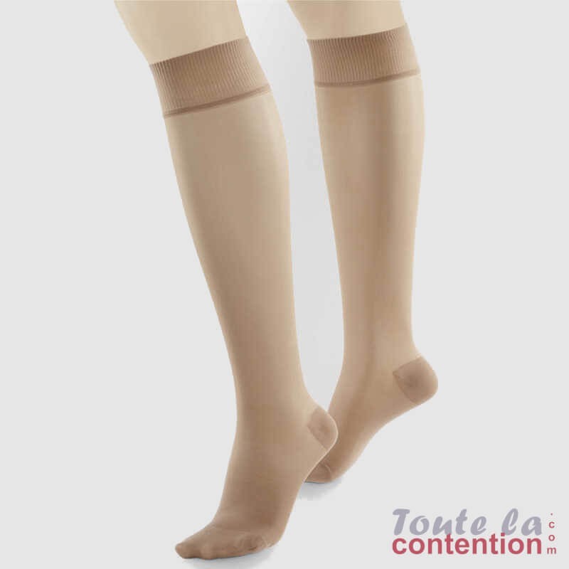 Chaussettes de maintien Femme Compressana Calypso 70 par Juzo - Coloris Cachemire