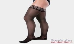 Bas de contention Femme Fascination classe 2 par Juzo - Coloris Noir