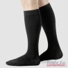 Chaussettes de contention Homme Juzo Confort Coton en classe 2 - Coloris Noir