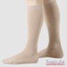 Chaussettes de contention Homme Juzo Confort Coton en classe 2 - Coloris Naturel