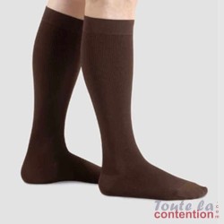 Chaussettes de contention Homme Juzo Confort Coton en classe 3 - Coloris Moka