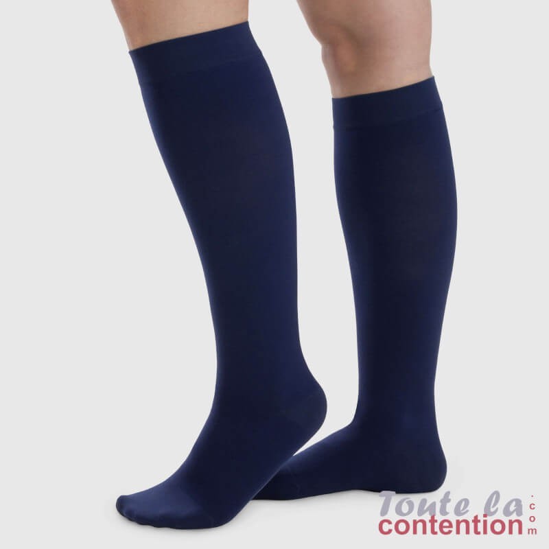 Chaussettes de contention Femme Dynamic classe 2 par Juzo - Coloris Bleu