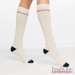 Chaussettes de contention Marinière Femme par Sigvaris