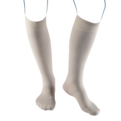 Chaussettes de contention Venoflex City Confort Fil d'Ecosse Classe 2 par Thuasne - Coloris Beige Dakar - Vue de face