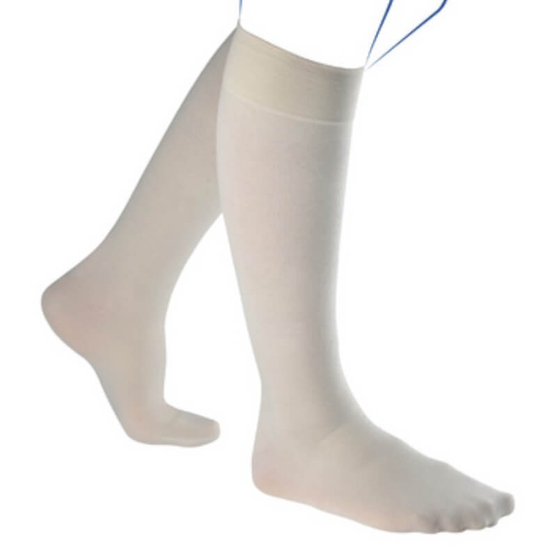 Chaussettes de contention Venoflex City Confort Fil d'Ecosse Classe 2 par Thuasne - Coloris Beige Dakar - Vue de profil