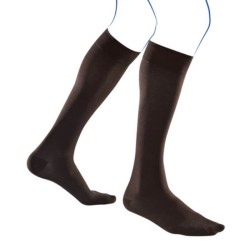 Chaussettes de contention Venoflex City Confort Fil d'Ecosse Classe 2 par Thuasne - Coloris Noir - Vue de profil