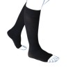 Chaussettes de contention Venoflex City Confort Fil d'Ecosse Classe 2 par Thuasne - Coloris Noir - Pieds ouverts