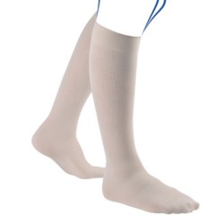 Chaussettes de contention Homme Venoflex Élégance Classe 2 par Thuasne - Coloris Beige sable - Vue de profil