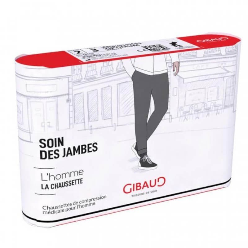 Chaussettes de contention L'homme La Chaussette par Gibaud - Packaging Chaussettes de contention L'homme La Chaussette par Gibaud - Packaging