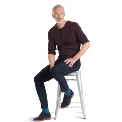 Chaussettes de contention Homme Styl'Coton Fine Jarfix Classe 2 par Radiante - Coloris Topaze