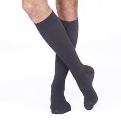 Chaussettes de contention Homme Styl'Coton Fine Jarfix Classe 2 par Radiante - Coloris Anthracite