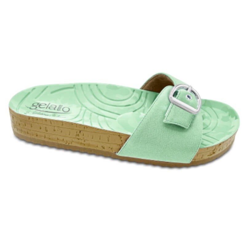 Sandale Gelato Woodstock Camouflage Femme par Podowell - Coloris Acqua