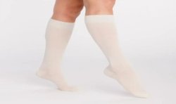 Chaussettes de contention Femme Active Coton Bio classe 2 Sigvaris - Coloris Beige