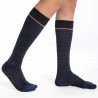 Chaussettes de contention Marinière pour homme de Sigvaris - Coloris Martine / Noir - Seul