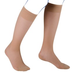 Chaussettes de contention Femme Venoflex Incognito Absolu de Thuasne. Coloris Beige doré