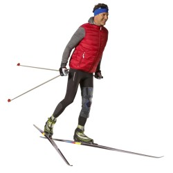 Genouillère ligamentaire avec articulation multi-axiale Genu Ligaflex par Thuasne - Modèle ouvert skieur
