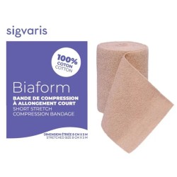 Bande de compression à allongement court Biaform par Sigvaris