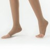 Chaussettes de contention Femme Dynaven semi-opaque Classe 2 par Sigvaris - Coloris Beige en pieds ouverts