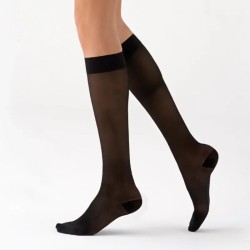 Chaussettes de contention Femme Dynaven Transparent Classe 2 par Sigvaris - Coloris Noir