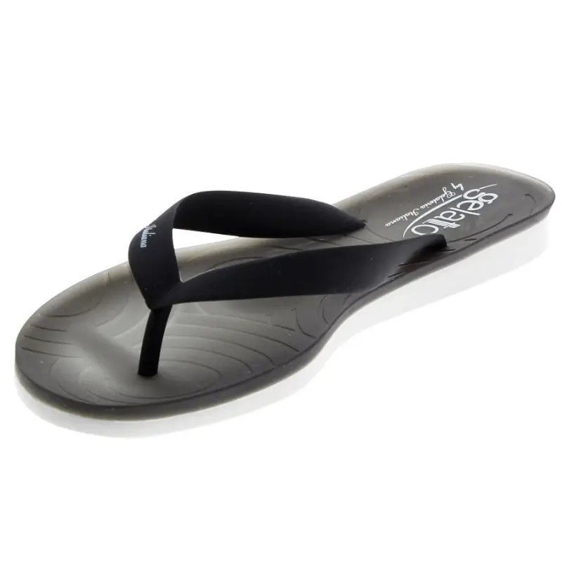 Tong Gelato Arcobaleno pour femme par Podowell. Coloris Noir - Vue de gauche
