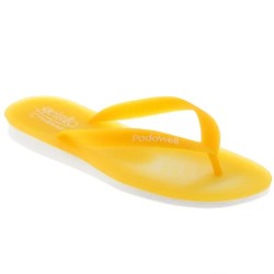 Tong Gelato Arcobaleno Femme par Podowell - Coloris Jaune - Vue de droite