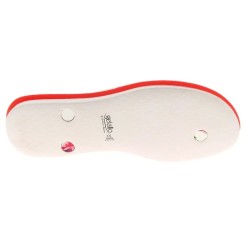 Tong Gelato Arcobaleno pour femme par Podowell. Coloris Rouge fleuri - Vue de dessous