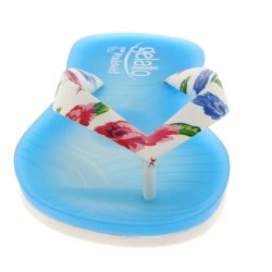 Tong Gelato Arcobaleno pour femme par Podowell. Coloris Ciel fleuri - Vue avant