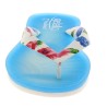 Tong Gelato Arcobaleno pour femme par Podowell. Coloris Ciel fleuri - Vue avant