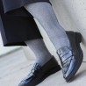 Chaussettes de contention Femme Venoflex Fast Laine Classe 2 par Thuasne - Coloris Torsades Anthracite - Zoom
