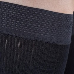 Bas de contention Venoflex City Confort Coton Classe 2 par Thuasne - Coloris Noir  - Zoom sur bande