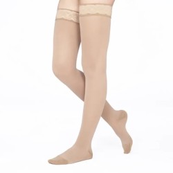 Bas de contention mixtes Caresse Classe 2 par Jobst - Coloris Naturel